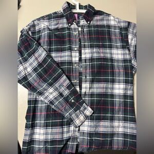 Ralph Lauren Green and Blue Casual Button Down Shirt